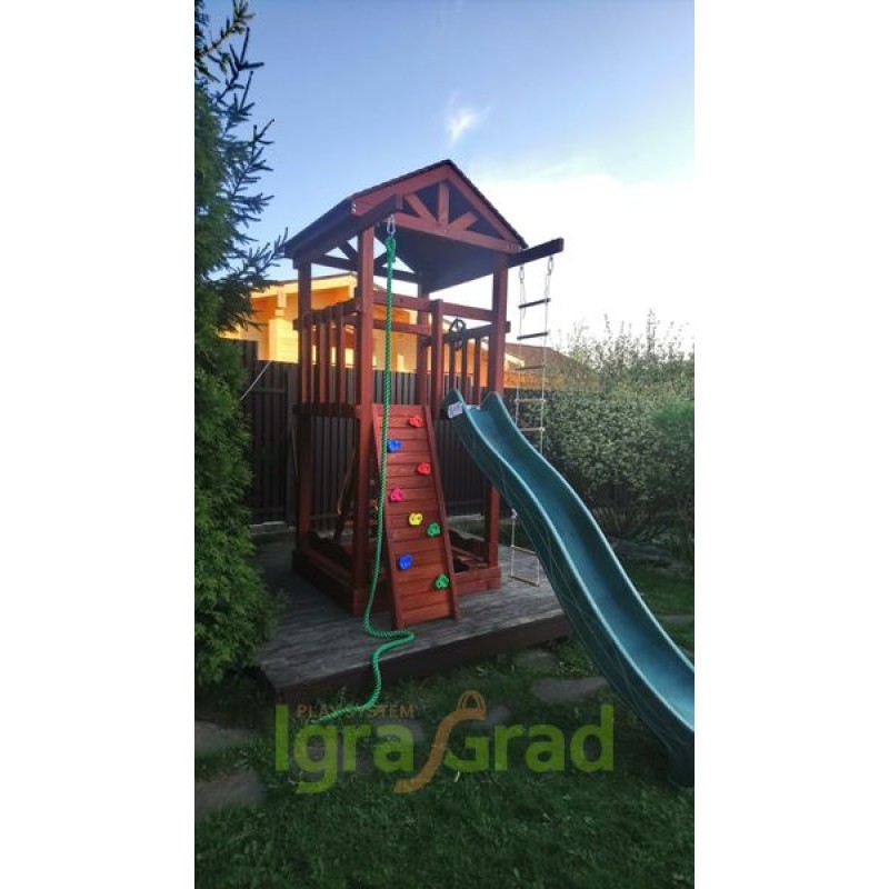 Детская площадка IgraGrad Панда Фани Tower скалодром
