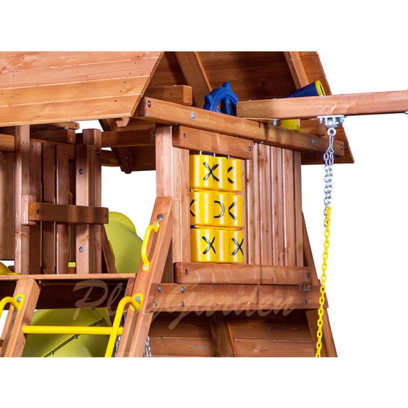 Игровая  площадка Playgarden Original Castle Turbo с двумя горками и пентхаусом