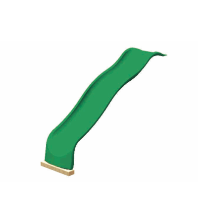 Горка пластиковая с двойной волной зеленая	Rainbow (Double Wave Slide Green)
