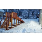 Зимняя деревянная игровая горка Савушка Зима - 2