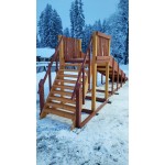 Зимняя деревянная игровая горка Савушка Зима - 2